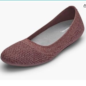 Allbirds Women’s Tree Breezers, Knit Ballet Flats - Rust - 6.5